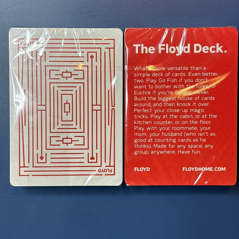 Floyd Home Double Playing‎ Cards Deck 2 Decks of 52 Cards NEW